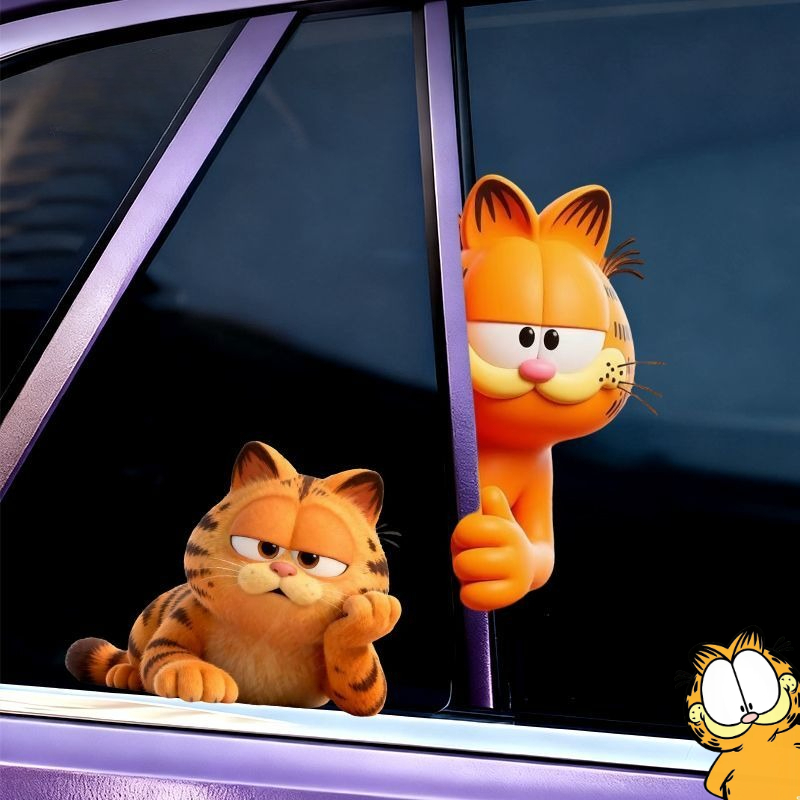 Car Accessories Decoration - Garfield anime cartoon cute funny secretly