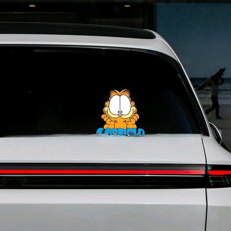 Creative cartoon cute Garfield - مراجعة Car Accessories Decoration وسعره