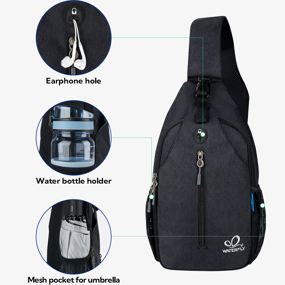 WATERFLY Crossbody Sling Bag C - مراجعة Car Accessories Gifts For Men وسعره