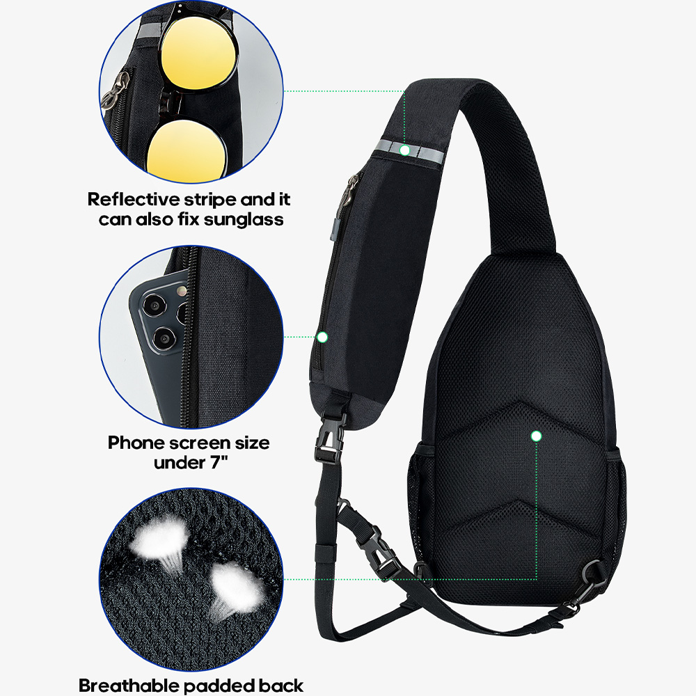 WATERFLY Crossbody Sling Bag C - مراجعة Car Accessories Gifts For Men وسعره