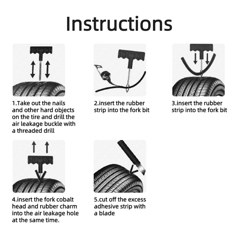 A30F-Car Tire Repair Kit Punct - مراجعة Car Emergency Tool Kit وسعره