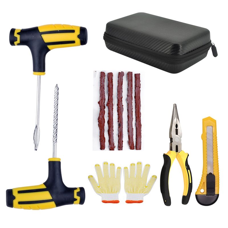 A30F-Car Tire Repair Kit Punct - مراجعة Car Emergency Tool Kit وسعره