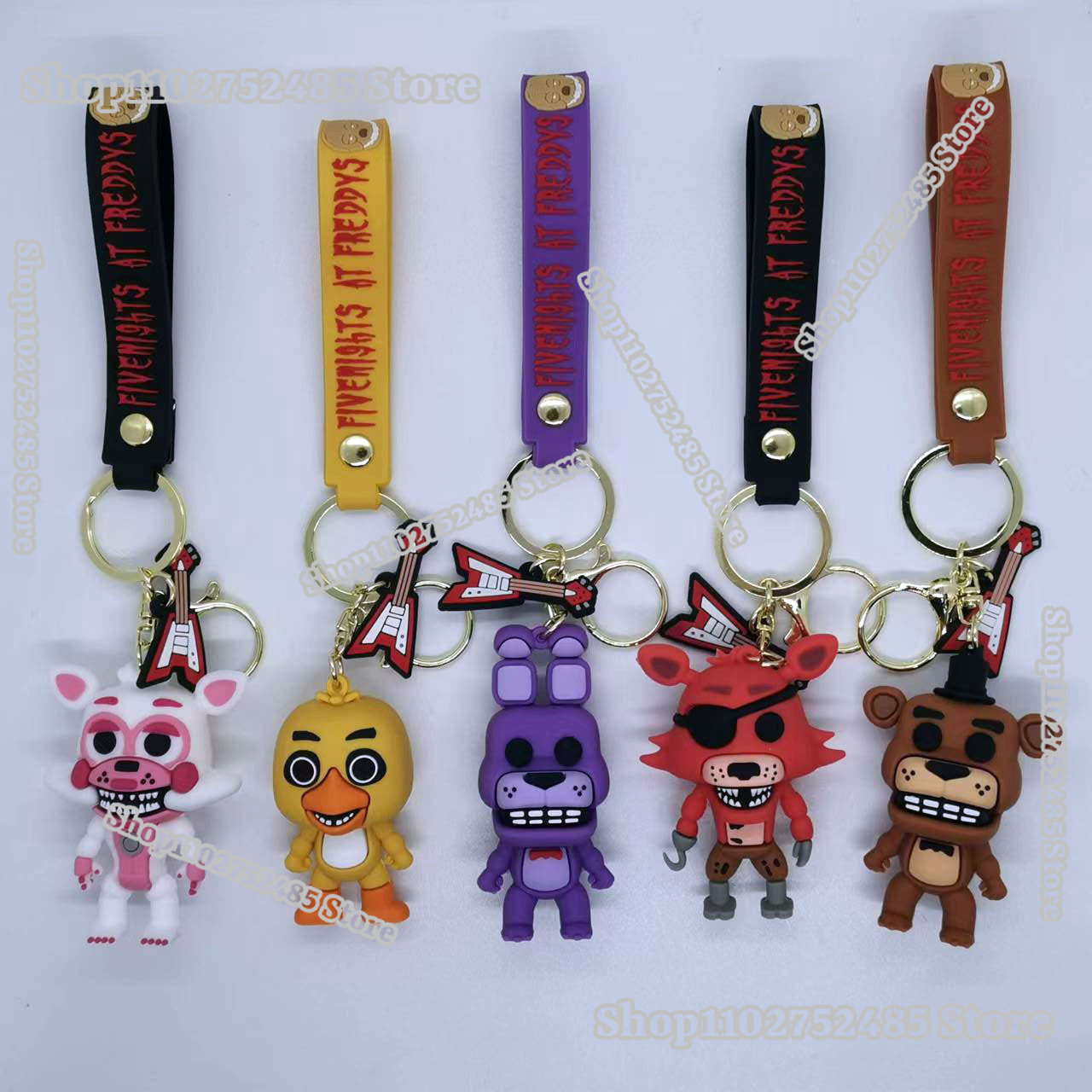 5pcs Cartoon Anime FNAF Figure - مراجعة Car Accessories Gifts For Men وسعره