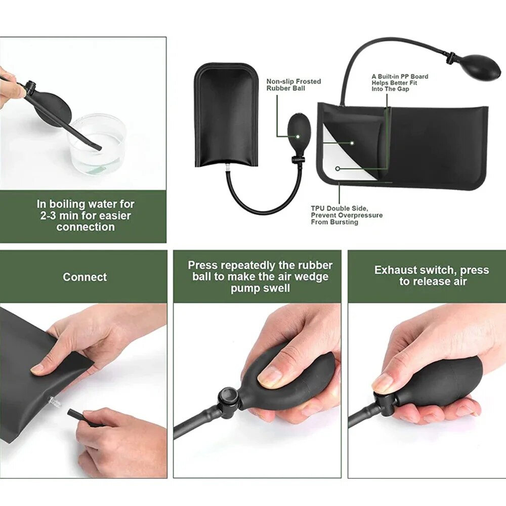 Car Wedge Pump Locksmith Thick - مراجعة Car Emergency Tool Kit وسعره