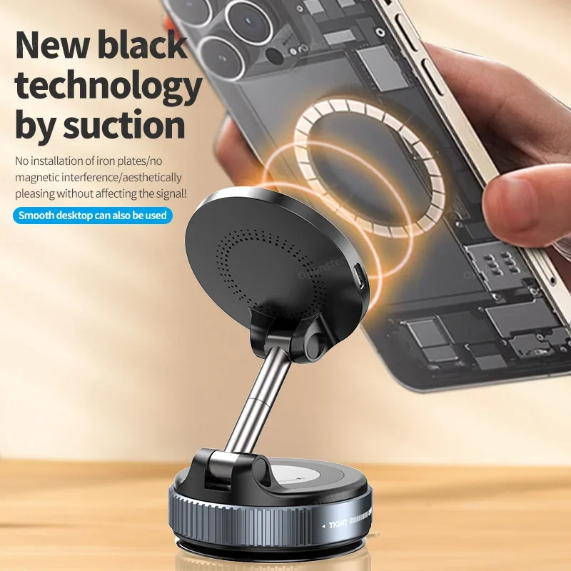 360° Rotation Vacuum Suction C - مراجعة Wireless Car Charger وسعره