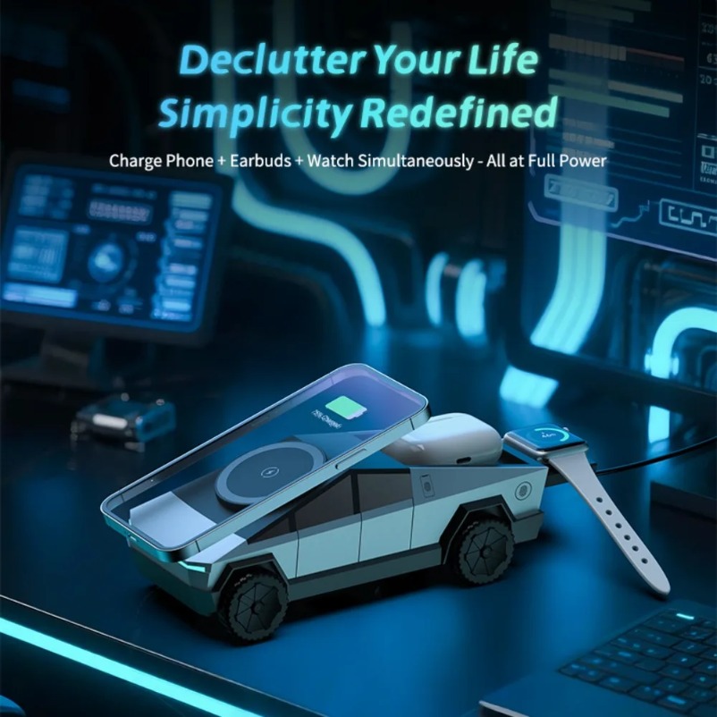VIKEFON Desk Car Magnetic 3-in - مراجعة Wireless Car Charger وسعره