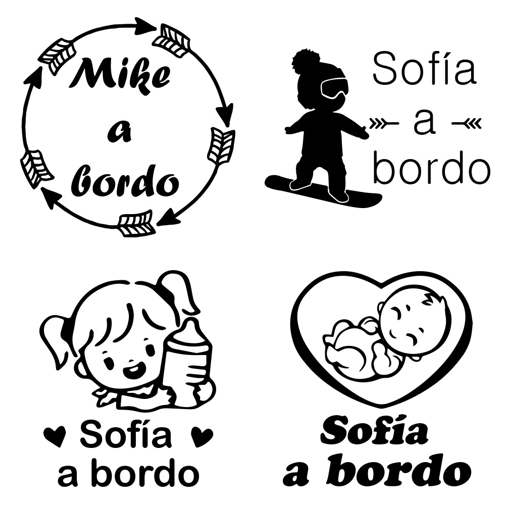 1pc Vinyl baby a bordo colorfu - مراجعة Car Accessories Decoration وسعره
