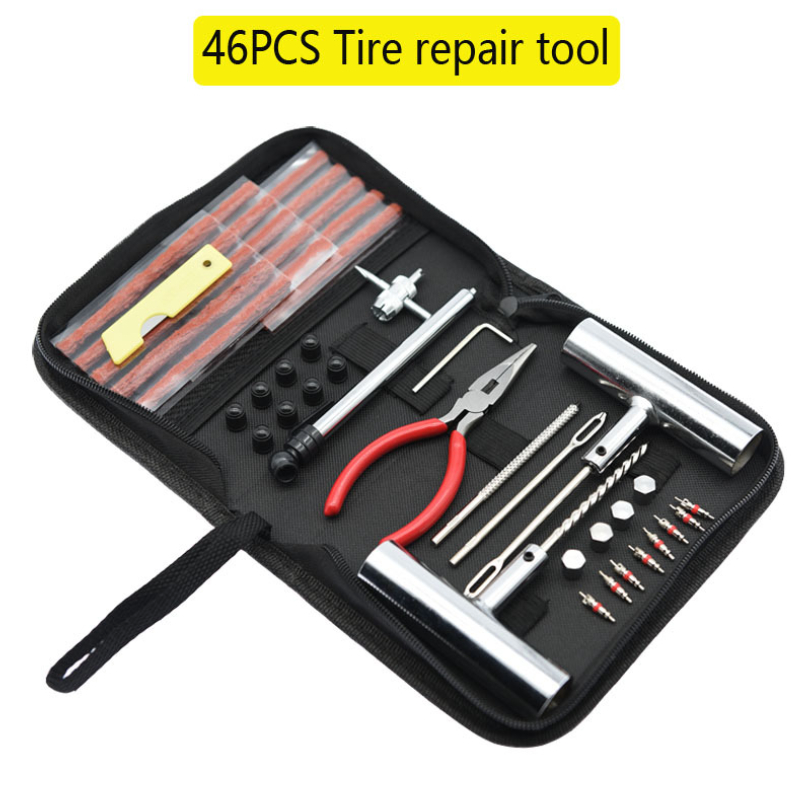 Motorcycle Tire Repair Kit car - مراجعة Car Emergency Tool Kit وسعره