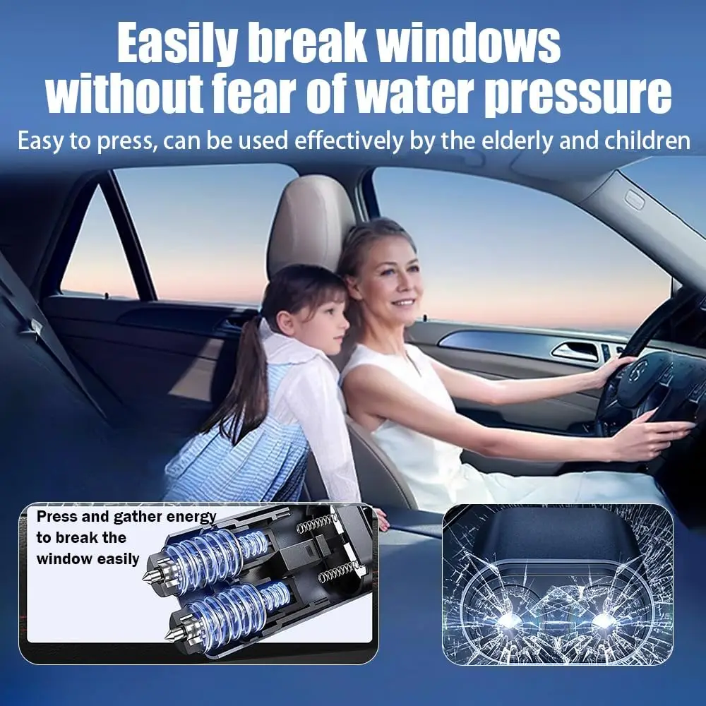 Car Safety Hammer 2-in-1 Windo - مراجعة Car Emergency Tool Kit وسعره