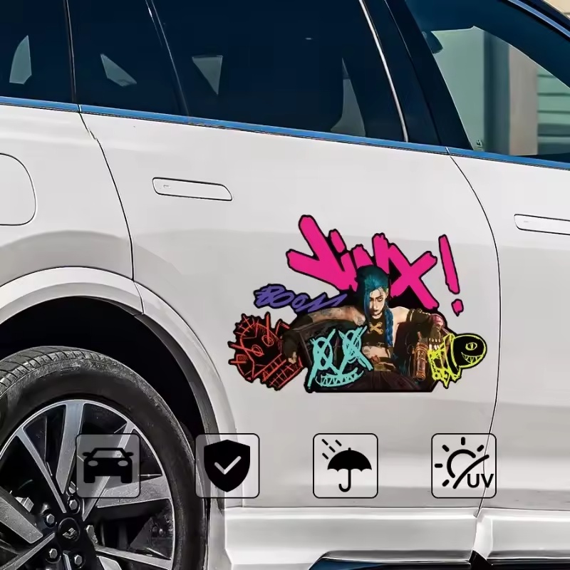 Arcane Jinx Graffiti Reflectiv - مراجعة Car Accessories Decoration وسعره