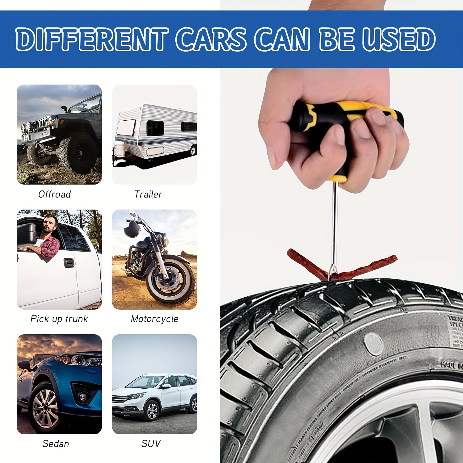Emergency Heavy Duty Car Tire  - مراجعة Car Emergency Tool Kit وسعره