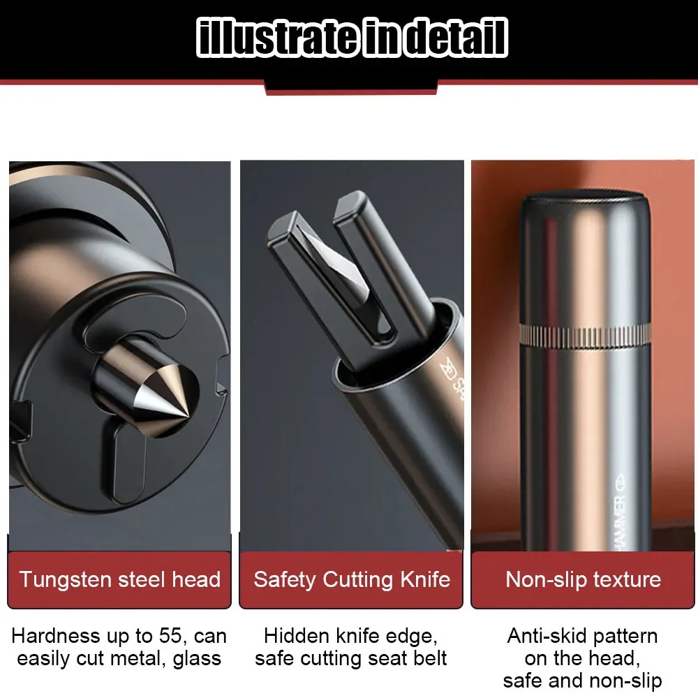 2 in 1 Car Safety Hammer Emerg - مراجعة Car Emergency Tool Kit وسعره