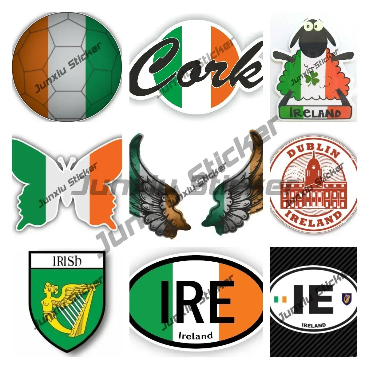 Ireland Flag Wings Creative Mo - مراجعة Car Accessories Dublin وسعره