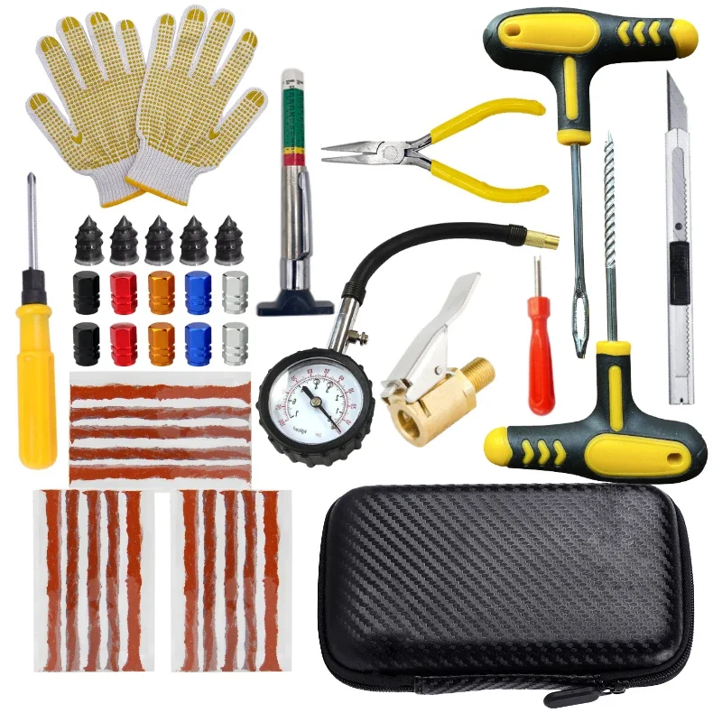 Car Motorcycle Tire Repair Kit - مراجعة Car Emergency Tool Kit وسعره