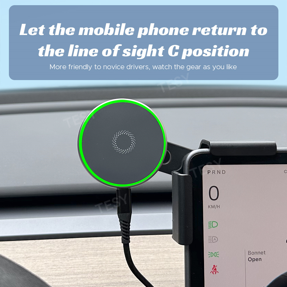 Car Phone Mount Holder 15W Mag - مراجعة Wireless Car Charger وسعره