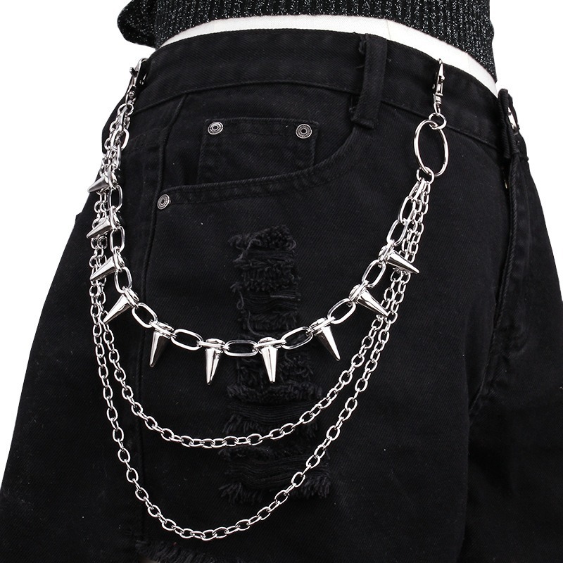 Hip Hop Punk Rock Metal Pants  - مراجعة Car Accessories Gifts For Men وسعره