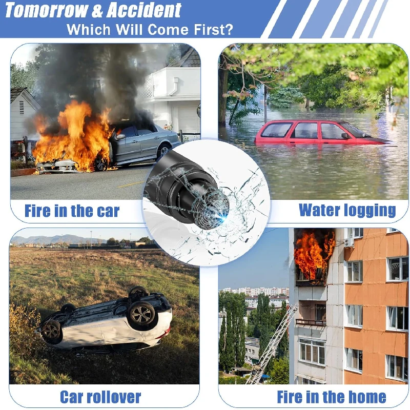 2-in-1 Car Emergency Escape To - مراجعة Car Emergency Tool Kit وسعره