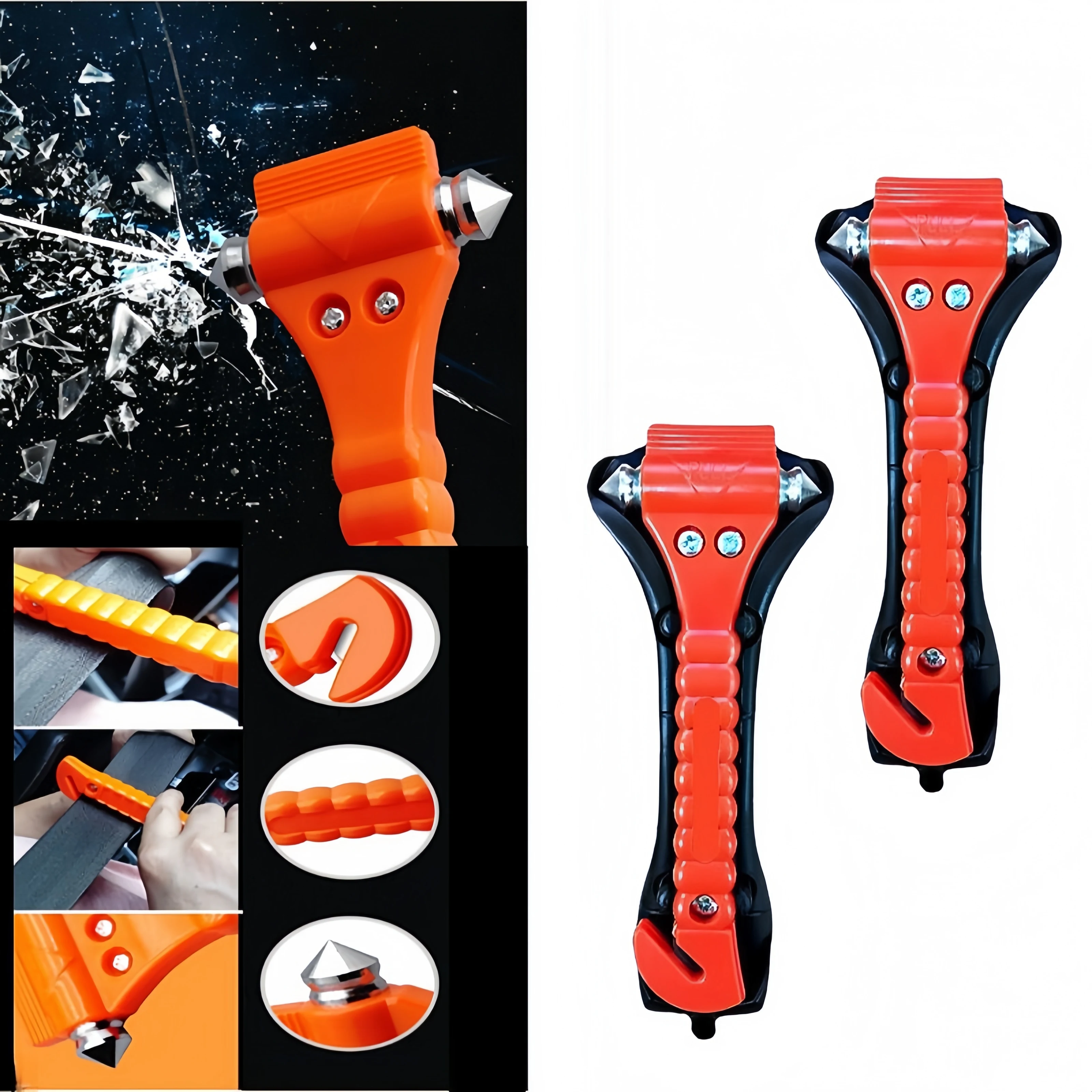 1/2PCS Car Safety Hammer Seat  - مراجعة Car Emergency Tool Kit وسعره