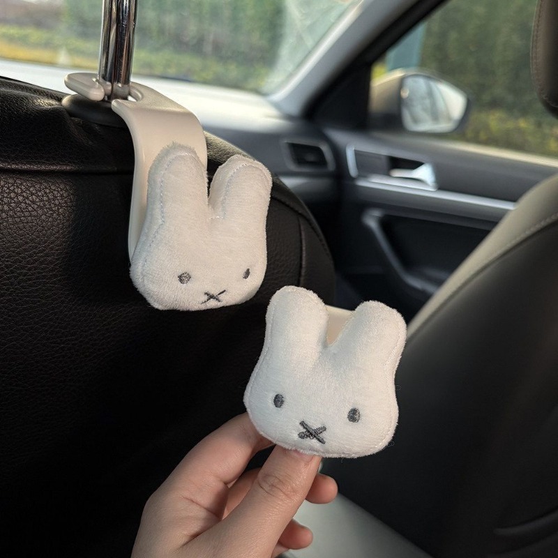 Miffy creative car hook with   - مراجعة Car Accessories Decoration وسعره