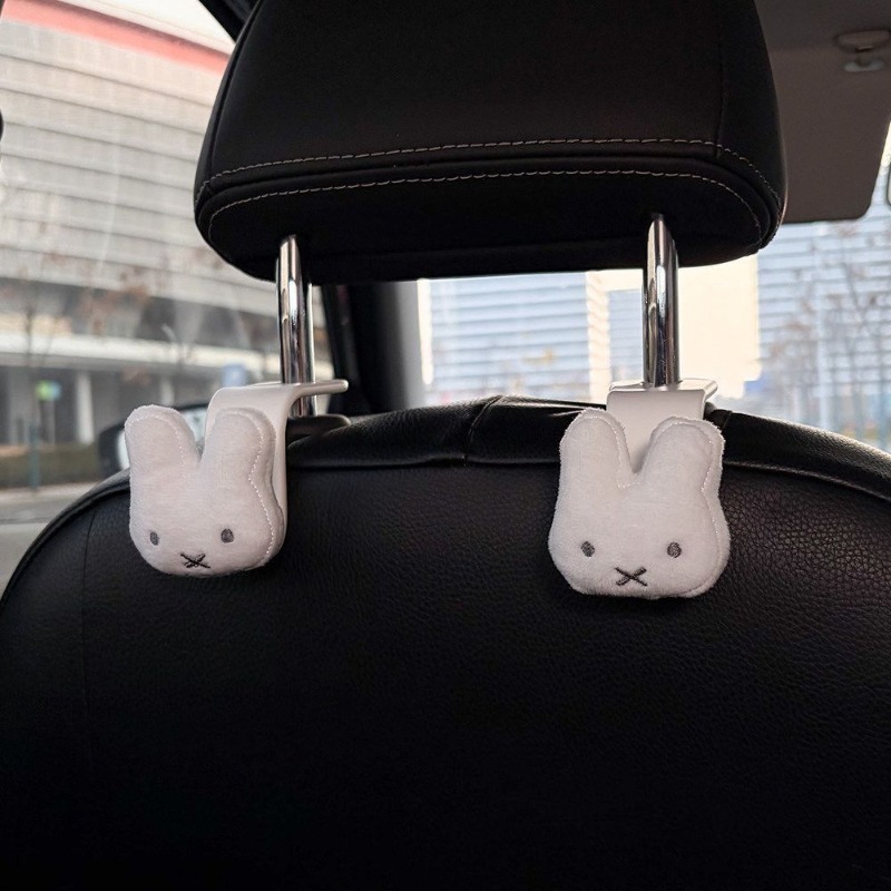 Miffy creative car hook with   - مراجعة Car Accessories Decoration وسعره