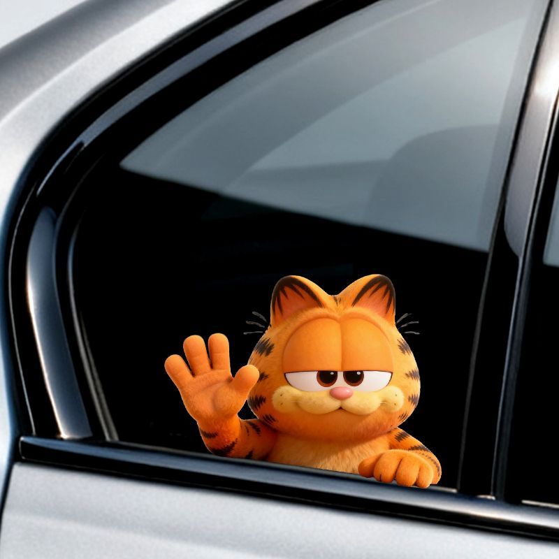 Garfield anime cartoon cute fu - مراجعة Car Accessories Decoration وسعره