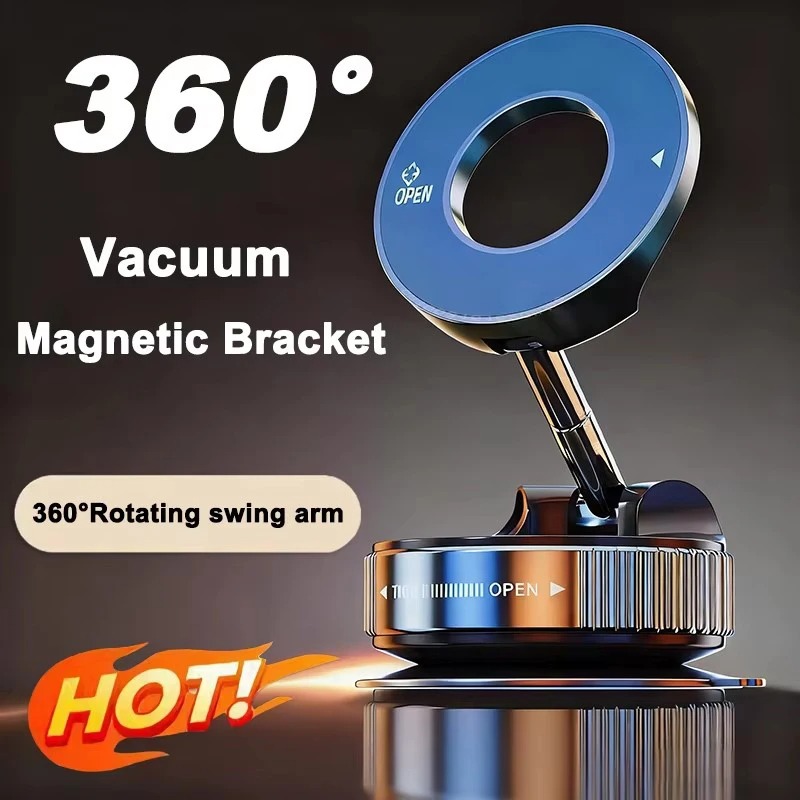Magnetic Car Phone Holder Vacu - مراجعة Wireless Car Charger وسعره