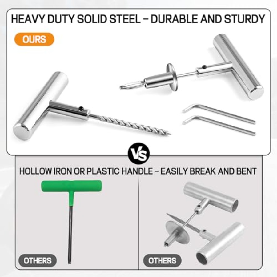 Solid Stainl Steel Tire Repair - مراجعة Car Emergency Tool Kit وسعره