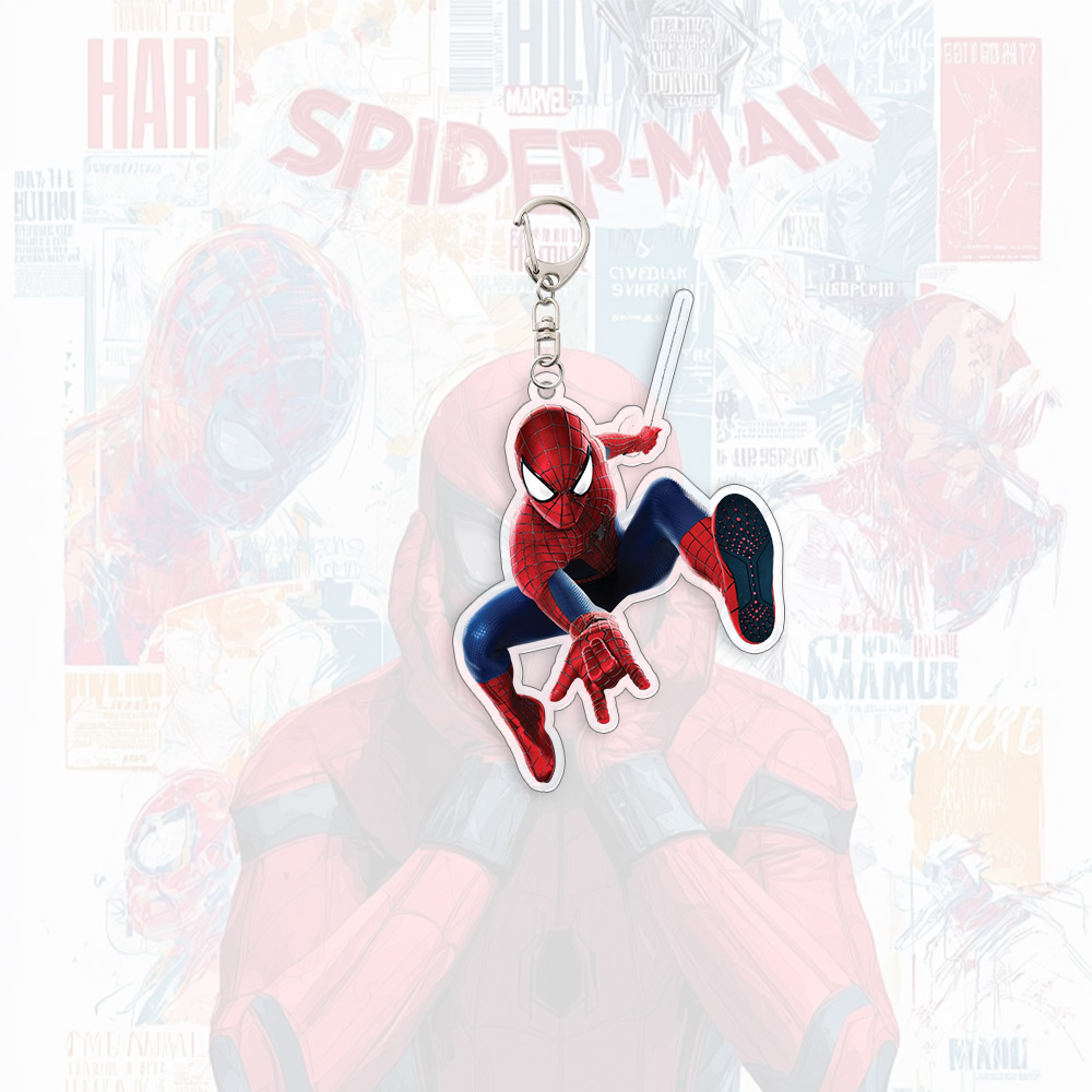 Spider Man Acrylic Keychain An - مراجعة Car Accessories Gifts For Men وسعره