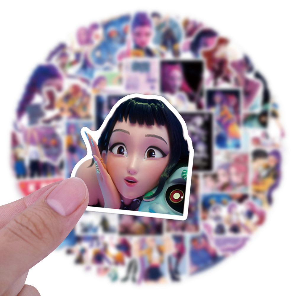 55/110pcs K-Pop Anime cartoon  - مراجعة Car Accessories Decoration وسعره